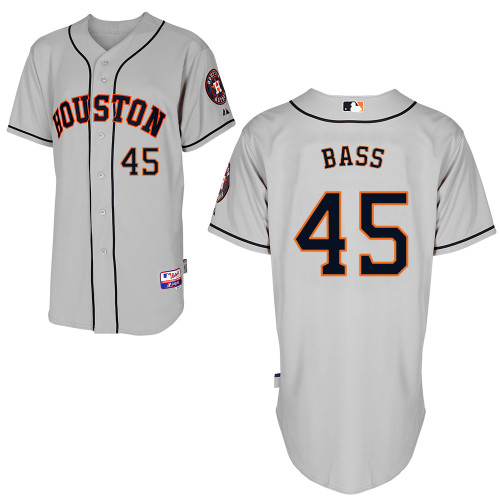 Anthony Bass #45 mlb Jersey-Houston Astros Women's Authentic Road Gray Cool Base Baseball Jersey